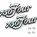 Set of 2 - Side Cover Emblems - 87124-300-030 - Honda CB750K - 1971-1972
