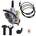Carburetor & Throttle Cable & Handle Grip Bar For Honda CRF50F 2004-2009 (7/8")