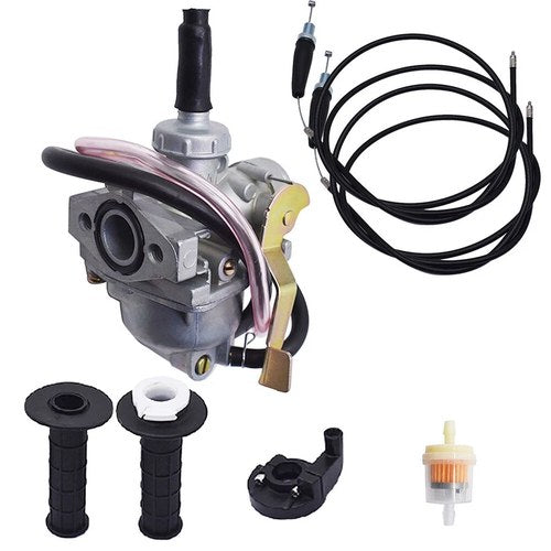 Carburetor & Throttle Cable & Handle Grip Bar For Honda XR50R 2000-2003 (7/8")