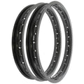 Rising Sun Black Aluminum Rim Set - Honda CL360 CL360K Scrambler - 1974 1975
