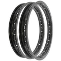 Rising Sun Black Aluminum Rim Set Honda CB360 CB360G CB360T Twin 1974 1975 1976