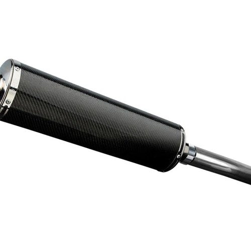 Delkevic 18" Carbon Fiber Oval Muffler - Yamaha FZR1000 Exup - 1989-1994 Exhaust