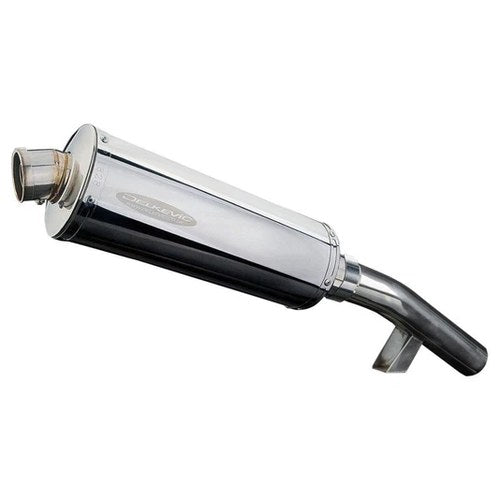 Delkevic 14" Satinless Slip-On Muffler - Kawasaki Versys 1000 - 15-18 Exhaust