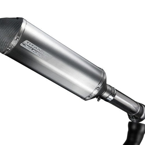 Delkevic 13.5" Titanium Slip-On X-Oval Muffler - BMW K1300S - 2009-2015 Exhaust