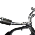 Delkevic 3-1 Exhaust System 8" Carbon Muffler - Yamaha FZ-09 MT-09 XSR900 14-20