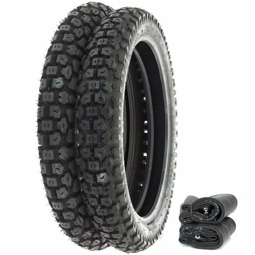 Shinko SR244 Dual Sport Tire Set - Honda CR125R XR200R XL350K - Tires and Tubes