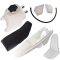Fits For Yamaha PW50 PY50 PW 50 50cc white Plastic Fender Body Seat Gas Tank Kit