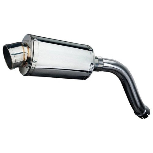 Delkevic 9" Stainless High Mount Slip-On Oval Muffler Suzuki SV650 03-12 Exhaust
