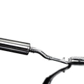 Delkevic Full 2-1 Exhaust 18" Stainless Oval Muffler Kawasaki Ninja 300 - 13-17