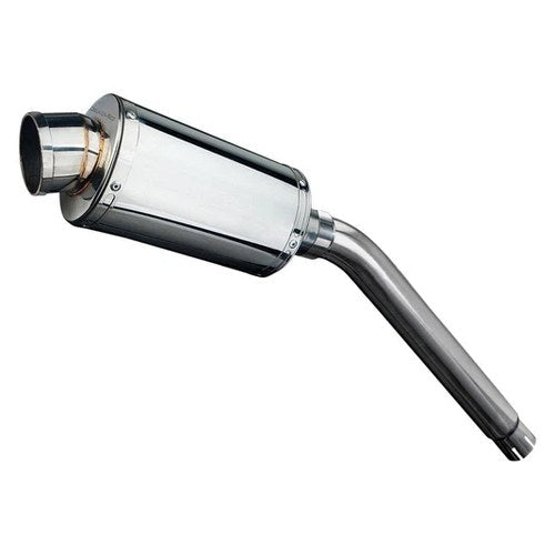 Delkevic SS70 9" Stainless Oval Muffler - Honda Transalp XL600V - 87-99 Exhaust