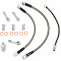 Short Stainless Steel Brake Line Kit Clubman Drag Bars CB450K 70-71 CB750K 69-72