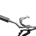 Delkevic 4-1 Exhaust System High Mount 18" Carbon Oval Muffler Honda VFR800