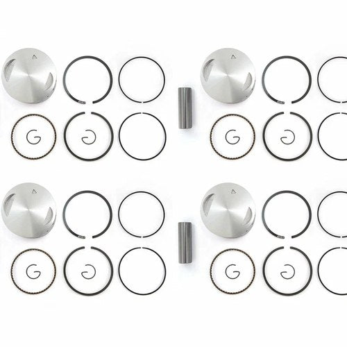 4 Pack Piston Kit - Oversize Bore +.25mm Honda CB550 1974 1975 1976 1977 1978 OS