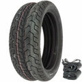 Dunlop D404 Tire Set - Honda CB450 CB500 CB750 - Tires Tube and Rim Strips