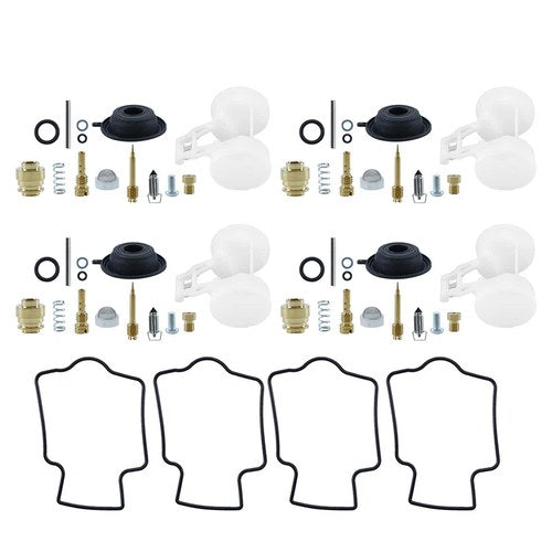 4Sets Carburetor repair kit diaphragm Float For Kawasaki Zx6R Zx600 ZZR600