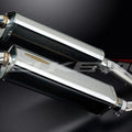 Delkevic 17" Stainless Tri-Oval Mufflers Aprilia Rsv 1000R Factory 03-10 Exhaust