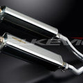 Delkevic 17" Stainless Tri-Oval Mufflers - Honda ST1300 2003-2015 Exhaust