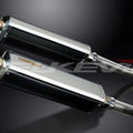 Delkevic 17" Stainless Tri-Oval Mufflers Suzuki GSX-1300R Hayabusa 08-17 Exhaust