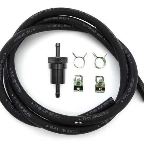 5.5mm Genuine Honda Fuel Line Kit w/ Black Aluminum Fuel Filter & Clips