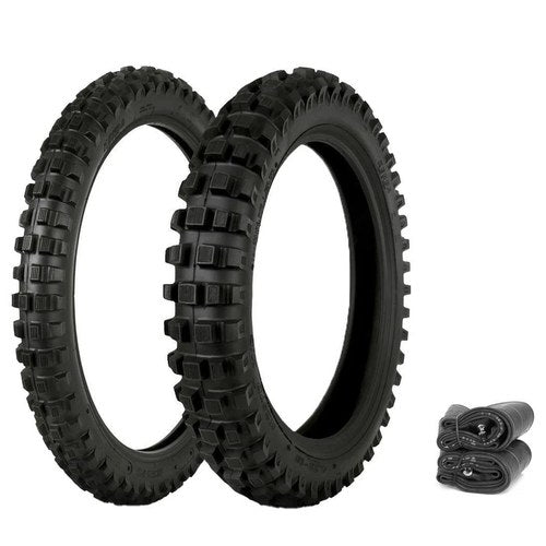 Kenda K257D Klassic 6 Ply Tires & Tubes Set Moto Motocross Honda CRF250R 04-18
