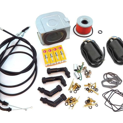 Ultimate Tune Up Kit Honda CB500 1971 1972 1973 Oil Air Filter Coils Plugs Caps