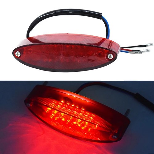28 LED Motorcycle ATV 12V Red Dirt Bike Brake Stop Running Tail Light Universal