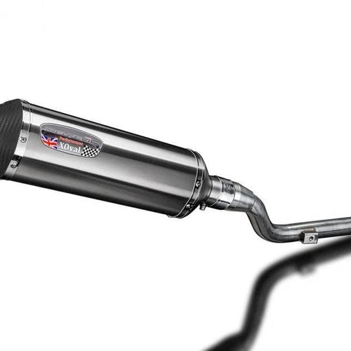 Delkevic 13.5" Stainless X-Oval Slip-On Exhaust Muffler Yamaha XT225 Serow 86-07