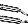 Delkevic 14" Stainless Round Slip-On Exhaust Kawasaki GPZ500S Ninja 500 1987-09