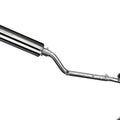 Delkevic Full Exhaust 14" Round Stainless Exhaust - Suzuki DR-Z400S - 2000-2024