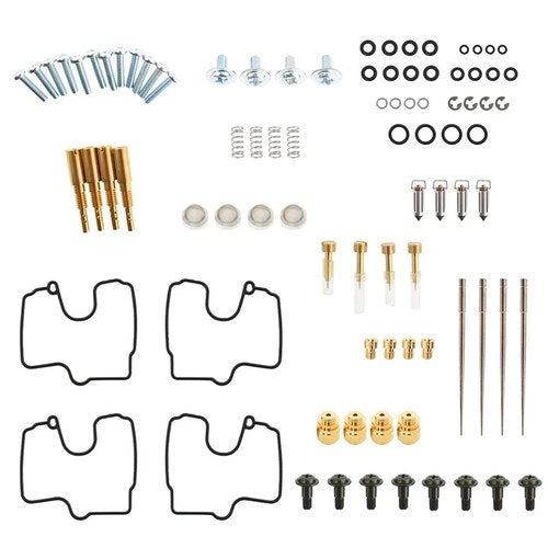 4 Carburetor Gaskets Jets Main Rebuild Kit For Yamaha YZFR1 YZF-R1 1998-2001