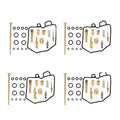 4x Carb Repair Rebuild Kits CB650 81-82 For Honda CB650 CB650SC Kit