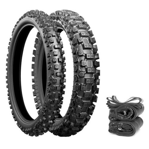 Bridgestone Battlecross X40 Intermed-Hard Tires Tubes Strips Honda CRF250R 04-18