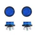 Blue Reflector Motorcycle License Plate Bolts - Set of 4