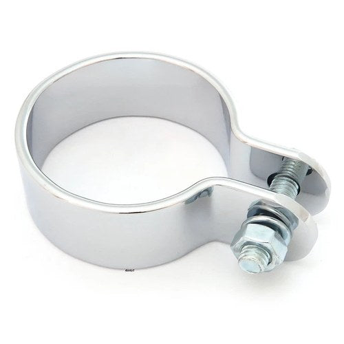 Universal Motorcycle Chrome Exhaust / Muffler Clamp - 1 5/8" - 80-62341