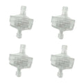 4 Pc Clear Disc In-Line Gas Fuel Filter 3/16" 5mm - 1/4" 6mm Motorcycle Scooter