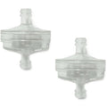2 Pc Clear Disc In-Line Gas Fuel Filter 1/4" 6mm - 5/16" 8mm Motorcycle Scooter