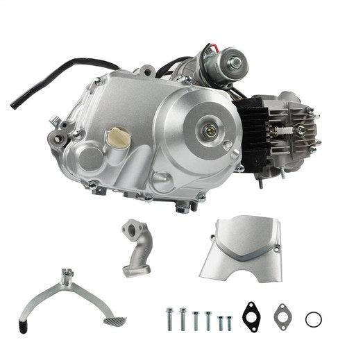 125cc 4 stroke ATV Engine Motor 3-Speed Semi Auto w/Reverse Electric Start