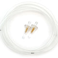 1/4" 6mm Clear Motorcycle Fuel Line & 2 Clear Filters Set