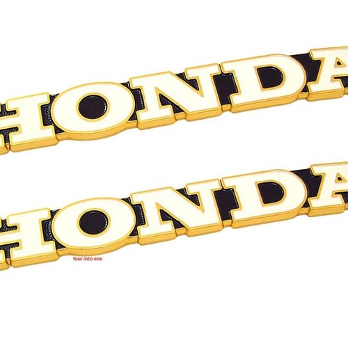 2 Pack Genuine Honda Gas Tank Emblem Badge - 87121-300-030 - CB500 CB550 CB750