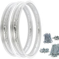 Rising Sun Silver Aluminum Rim & Spoke Set - Honda CB750F - 1975 1976