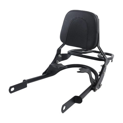 Backrest Sissy Bar w/ Luggage Rack For Bonneville 2016-2024 T100 T120/Black