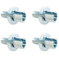 4 Pack Universal Chrome Metric Cable Adjuster 8mm M8 Motorcycle ATV Clutch Brake