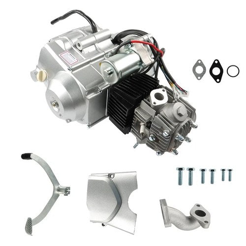 125cc 4 stroke Semi Auto w/Reverse Electric Start Engine Motor Fit For ATV New