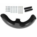 For Touring Road King Glide 23" Wheel Wrap Front Fender ABS Plastic Vivid Black