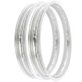 Rising Sun Silver Aluminum Rim Set Kawasaki H1 H2 KZ650 KZ750 KZ900 Z1 KZ1000