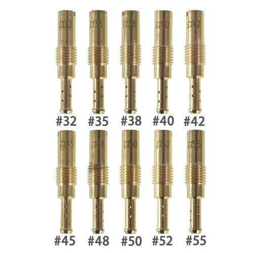 (10pcs Set) Slow/Pilot Jet for Pwk Oko Cvk 32,35,38,40,42,45,48,50,52,55