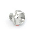 Silver CNC Aluminum Oil Drain Bolt Kawasaki Ninja 250 500 ZX6R KZ1000 VN1500 ZR