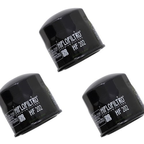 3 Hiflofiltro HF202 OE Oil Filter Honda Magna Shadow Interceptor Kawasaki Vulcan