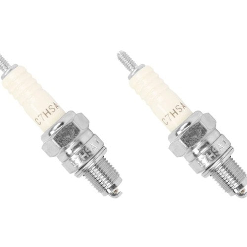 2 Pk Ngk C7HSA Spark Plugs 4629 Standard Non Resistor M10 x 1.0mm Motorcycle ATV