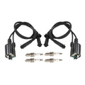 2pcs For Honda Shadow 1100 VT1100 1987-2007 Ignition Coil & Spark Plug & Cap